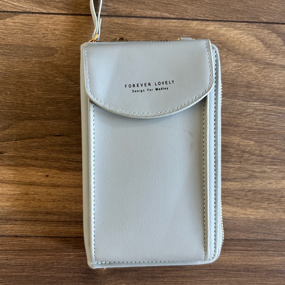 Forever Lovely Light Blue Wallet and phone case